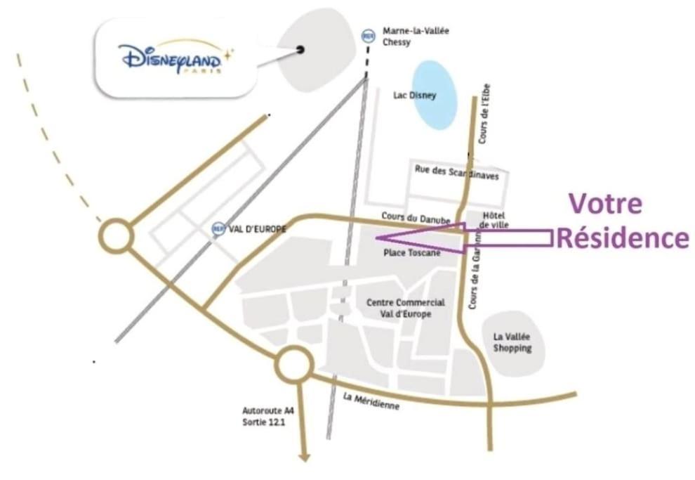 Superbe Appartement A 5 Minutes De Bus De Disneyland 세리스 외부 사진